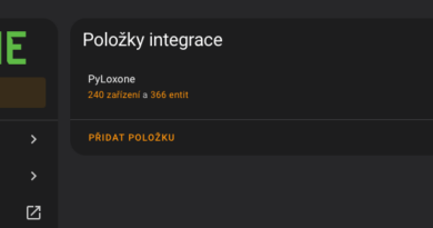 Ovládání Loxone z&nbsp;Home Assistant